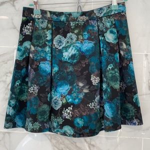 Express Floral Mini Skirt